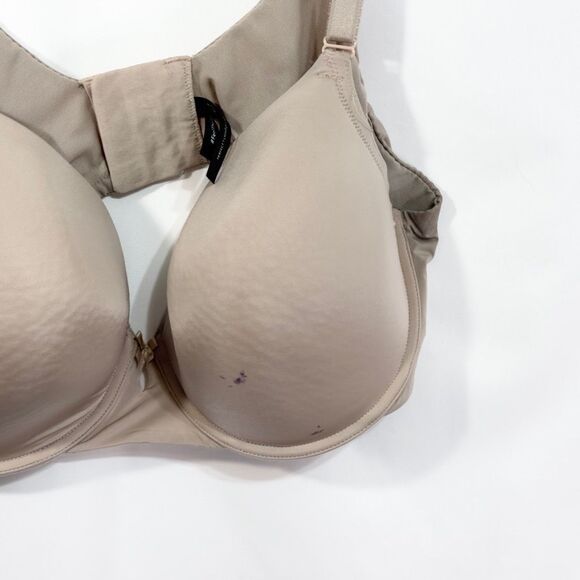 Torrid 38DD Bra Beige Lightly Lined Perfect T Shirt Solid Stretch 1363 - Picture 3 of 9